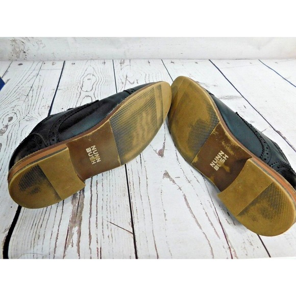 Nunn Bush Men's Kirkwood Cap Toe Oxford Shoes 81030-001 Black Size 7.5M Comfort - Picture 6 of 9